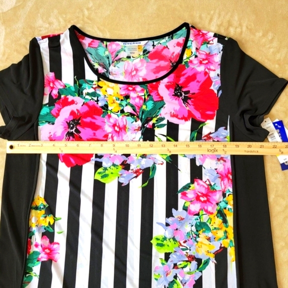 (M)💥🔥HOST PICK🔥💥Nygard Hi/Low Hem  Short Sleeve Top🌺  Ptp21"×L28.5" - Picture 6 of 8